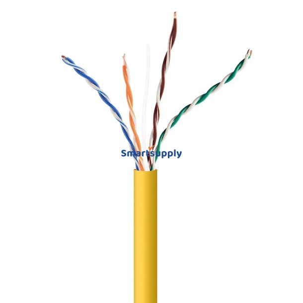 Gembird Upc-5004E-Sol-Y Netvrkskabel Gul 305 M Cat 5E U/Utp