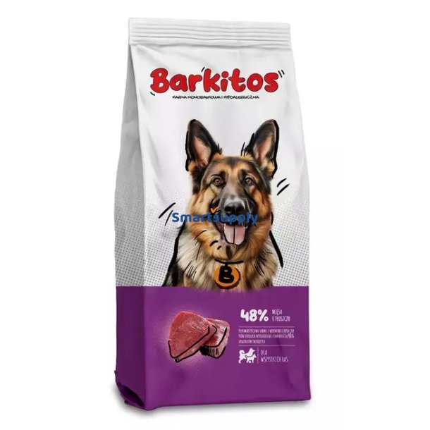 Barkitos Oksekd Med Ris - Trfoder Til Hunde - 18 Kg