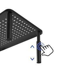 Maclean Monitor Laptop Stand 13" - 32" 3-Niveau Hjdejustering Med Skuffe Op Til 20 Kg