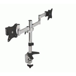 Skrivebordsholder til to LCD-skrme Maclean MC-714 13-27" 8 kg aluminium