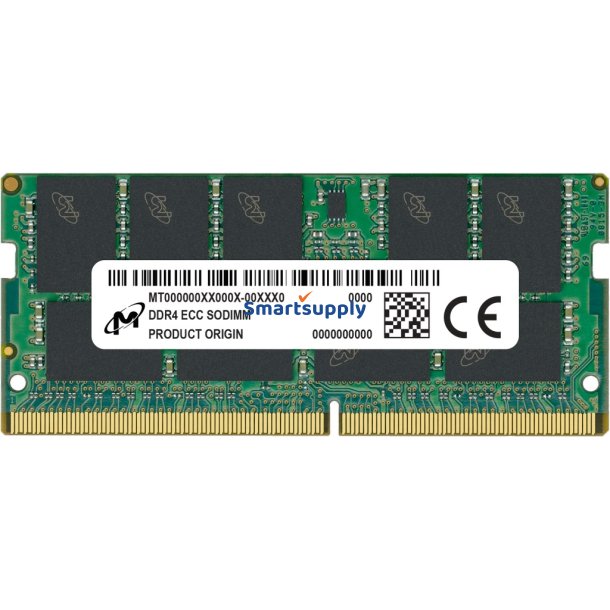 Micron Mta18asf2g72hz-2G6e4r Hukommelsesmodul 16Gb 1 X 16Gb Ddr4 2666 Mhz Ecc