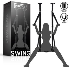 Adjustable Door Swing with Legs Support and Seat