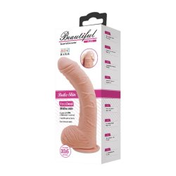 Alex Curved Dildo with Testicles G-Spot Suction Cup Flesh
