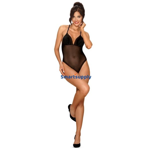 Alifini Teddy with Wing at the Back Black - S/M