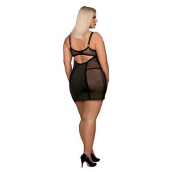 Amallie Teddy With Sexy Thong - Black L/XL - L/XL