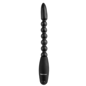 Anal Balls with Vibration Flexa Pleaser Black