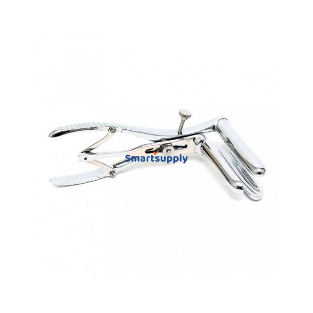 Anal Speculum with 3 Spoons Chrome Silver