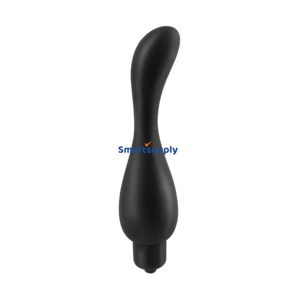 Anal Stimulator with Vibration Vibrating Smoothy Black