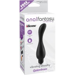 Anal Stimulator with Vibration Vibrating Smoothy Black