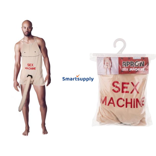 Apron with Plush Penis Sex Machine