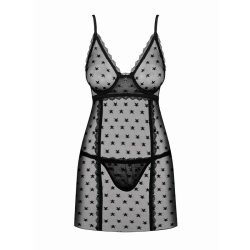 Astralya Sheer Babydoll With Thong - S/M