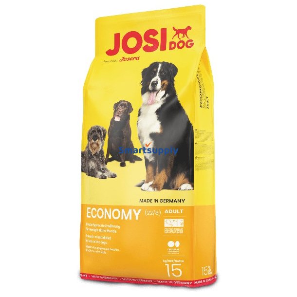 Josera JosiDog Economy 15 Kg Voksen Svinekd, Grntsag
