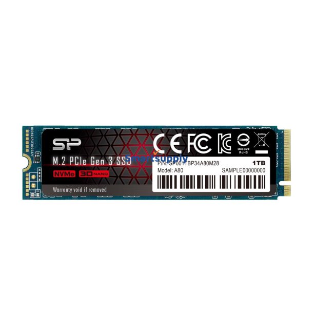 Silicon Power P34a80 M.2 1024Gb PCI Express 3.0 Slc NVME