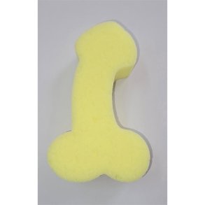 Bath Sponge Penis-Shaped Yellow
