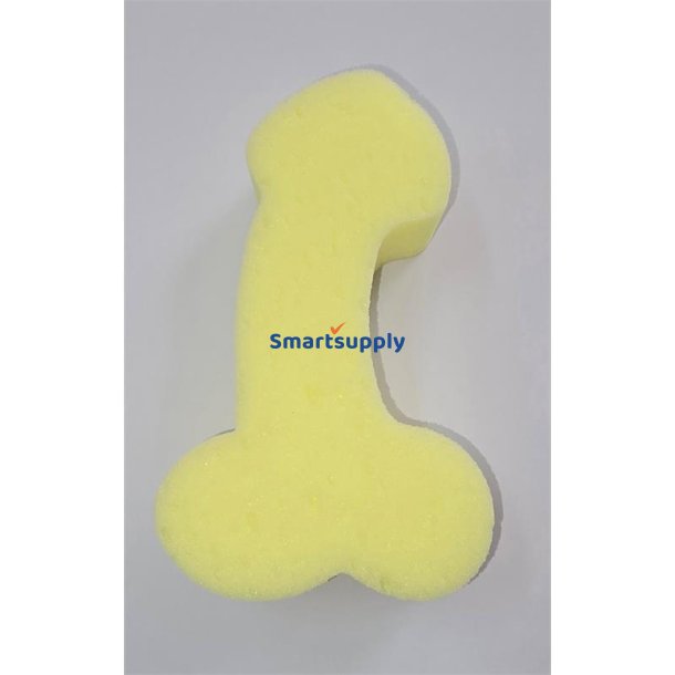 Bath Sponge Penis-Shaped Yellow