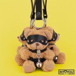 Bearly Keychain BDSM Teddy Bear with Chest Harness