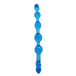 Bendy Twist Anal Beads Blue