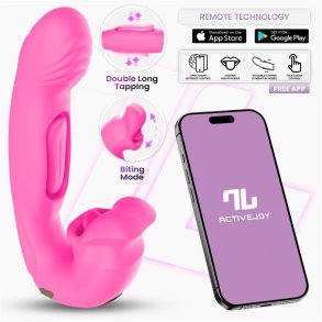 Bimby Biting and Double Tongue Tapping Vibrator with App