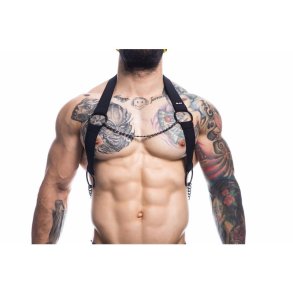 Black Chain Chest Harness - S/M