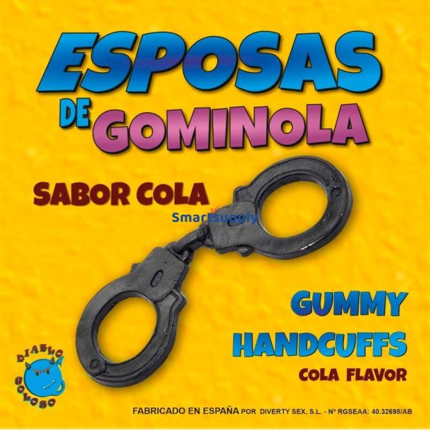 Black Gummy Handcufs with Cola Flavor