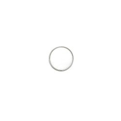 Bondage Play Steel Cock Ring Silver