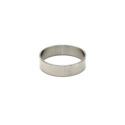Bondage Play Steel Cock Ring Silver - 55 MM