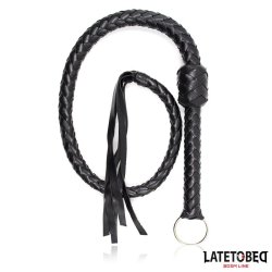 Braided Whip Black 116cm