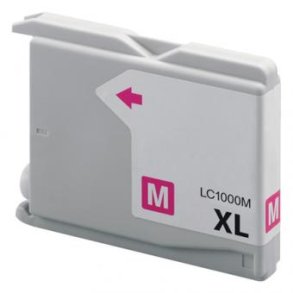 Brother LC1000 Magenta blkpatron 28ml kompatibel