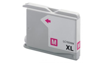 Brother LC1000 Magenta bl�kpatron 28ml kompatibel
