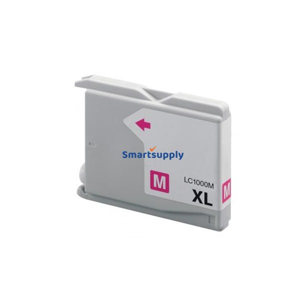 Brother LC1000 Magenta blkpatron 28ml kompatibel