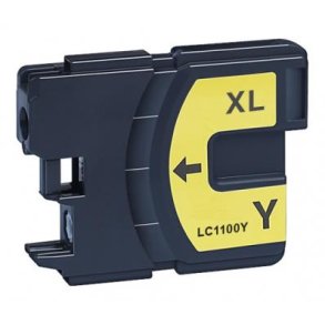 Brother LC1100 Gul blkpatron 18ml kompatibel