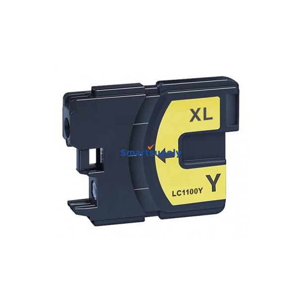 Brother LC1100 Gul blkpatron 18ml kompatibel