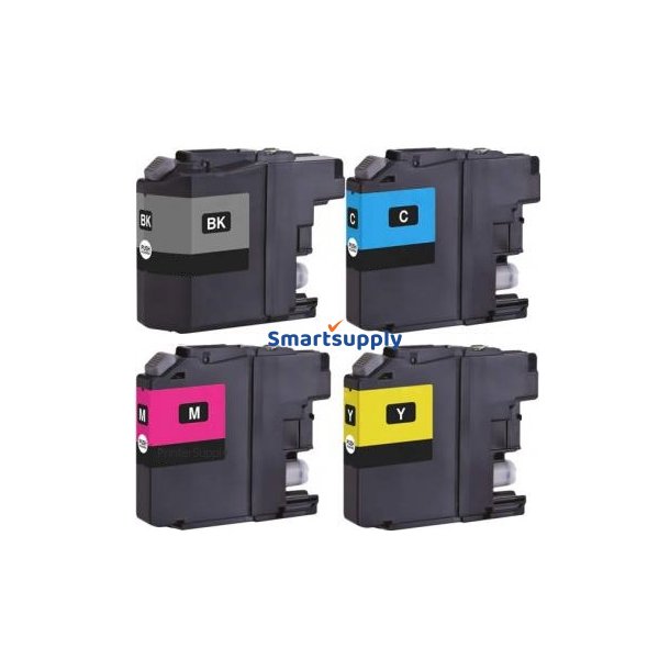 Brother LC129/LC125 XL BCMY blkpatroner kompatibel