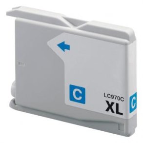 Brother LC970 Cyan blkpatron 28ml kompatibel