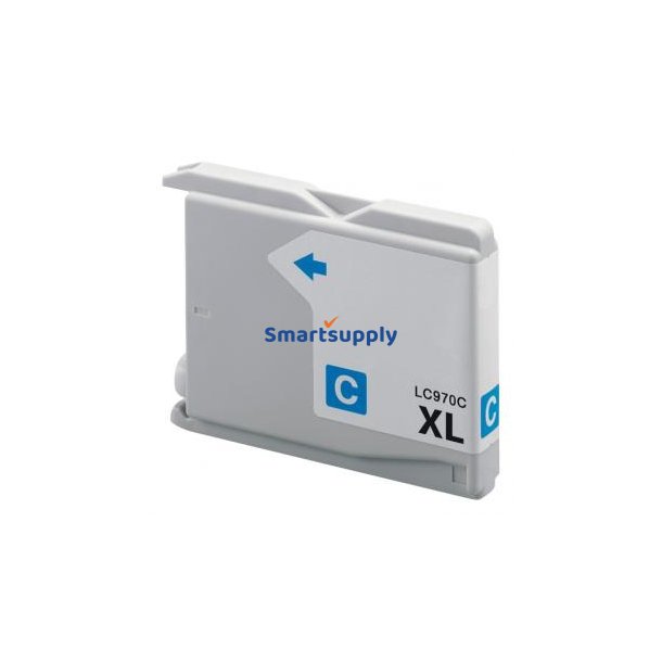 Brother LC970 Cyan blkpatron 28ml kompatibel