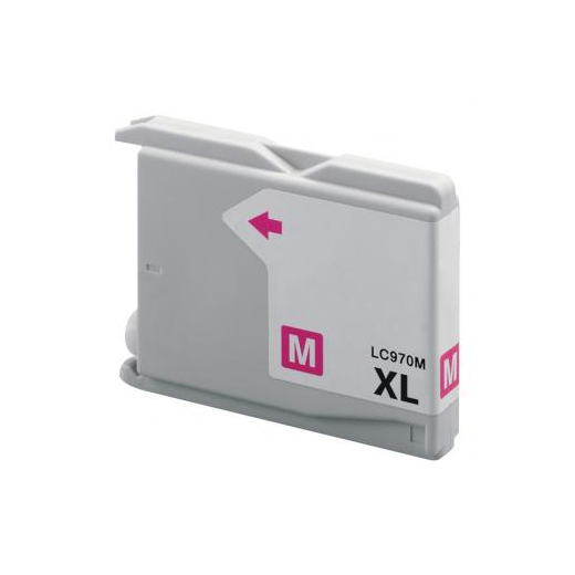 Brother LC970 Magenta bl�kpatron 28ml kompatibel