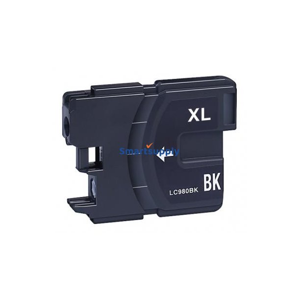 Brother LC980 Sort blkpatron 28ml kompatibel