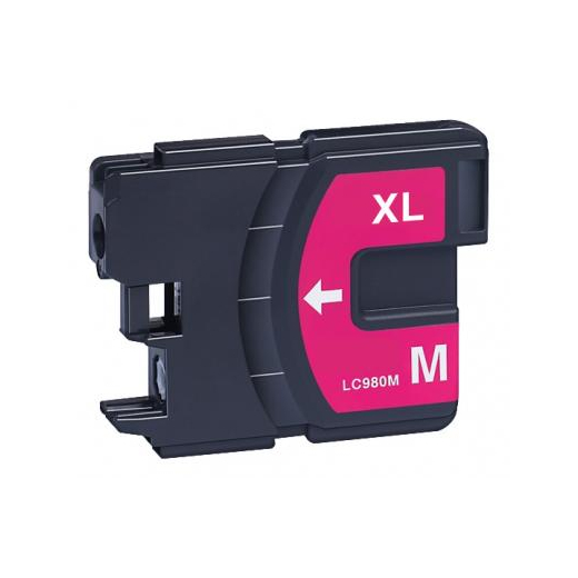 Brother LC980 Magenta bl�kpatron 18ml kompatibel