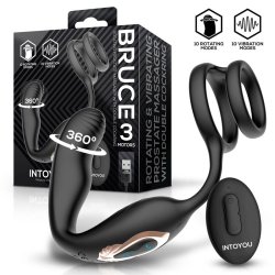 Bruce Prostate Massager 360 with Double Cockring with Vibration