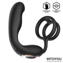 Bruce Prostate Massager 360 with Double Cockring with Vibration