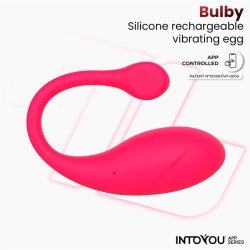 Bulby Vibrating Egg with App Dark Pink