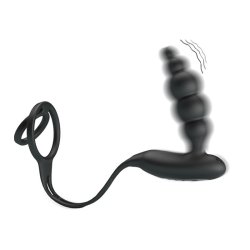 Butt Plug and Penis Ring with Vibration