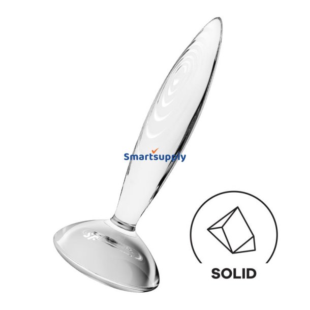 Butt Plug Sparkling Crystal Hot and Cold Clear