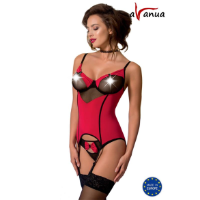 VALENTIN Corset Red/Black - L/XL