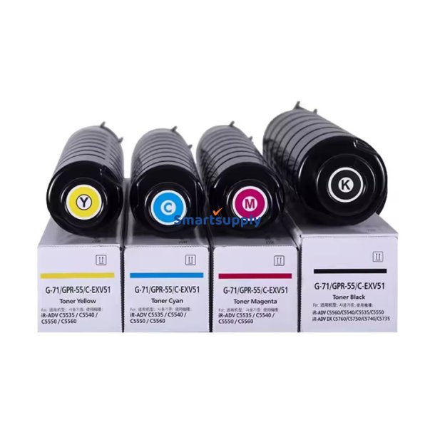 Canon C-EXV 51 BCMY toner 4 stk 249.000 sider kompatibel rabatpakke