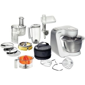 Bosch Styline foodprocessor 900 W 3,9 L Rustfrit stl, Hvid