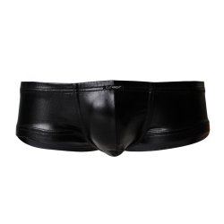 C4M Booty Shorts Leatherette Black - S