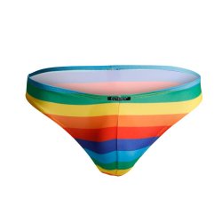 C4M01 Low Rise Bikini Brief Rainbow - S