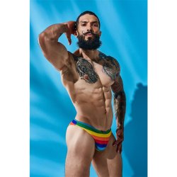 C4M01 Low Rise Bikini Brief Rainbow - S