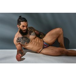 C4M12 Briefkini Tattoo - S